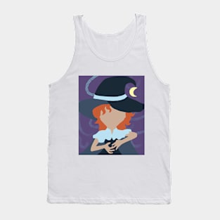 Illustrated Teen Witch T-Shirt with Background Tank Top